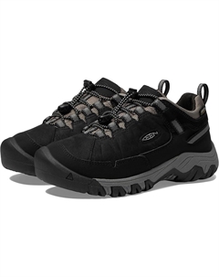 Кроссовки Kids Targhee 4 Low Height Durable Comfortable Waterproof, цвет Black/Steel Grey Keen