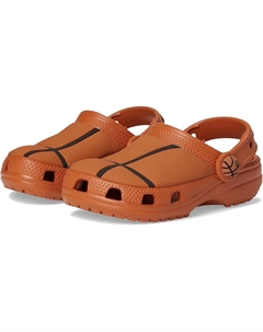 Сабо Kids Classic Clogs with Patterns and Graphics, цвет Basketball Crocs