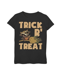 Футболка с рисунком Rocket And Groot Trick R' Treat для девочек 7–16 лет на Хэллоуин Marvel
