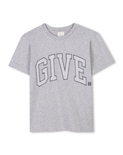 Kids футболка с логотипом, серый Givenchy