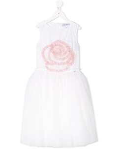 Платье с вышивкой, белый Simonetta