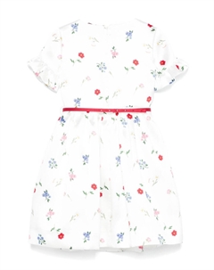 Платье с цветочным принтом, белый Monnalisa