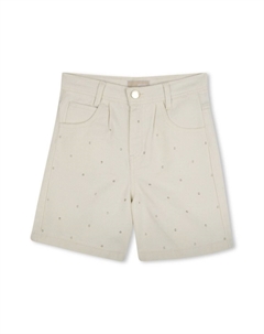 Шорты со стразами, нейтральный Michael kors kids