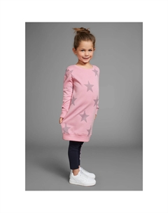 Спортивное платье «звездное платье» с блестящим принтом, розовый Kidsworld