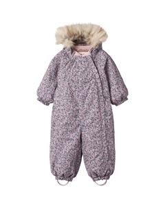 Зимний комбинезон «Snowsuit Nickie Tech», водонепроницаемый, дышащий, с легкой подкладкой, цвет winter flowers Wheat