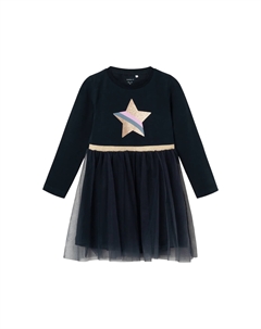 Платье из тюля «NMFNASTAR LS DRESS», цвет Dark Sapphire Name it