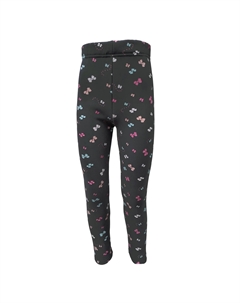 Термолеггинсы «на подкладке» с ярким принтом в виде бантика, цвет grau-mehrfarbig Family trends