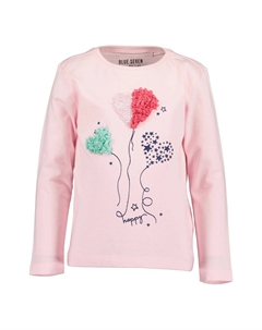 Рубашка с длинными рукавами «Рубашка с длинными рукавами для девочек HAPPY», розовый Blue seven