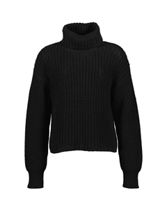 Вязаный свитер «Водолазка », черный Blue seven