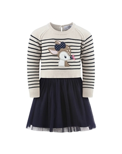 Счастливое платье из джерси для девочек, цвет navy Happy girls