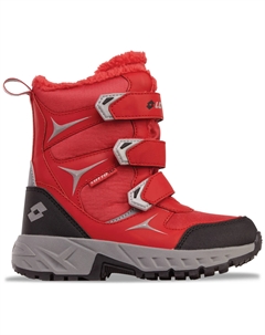 Ботинки на липучке — водонепроницаемые, ветрозащитные и дышащие, цвет RED-SILVER Lotto