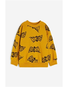 Толстовка оверсайз с принтом, оранжевый H&m