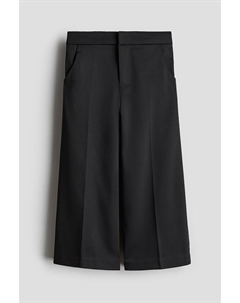 Широкие брюки из твила, черный H&m