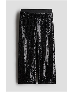 Брюки с пайетками, черный H&m