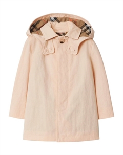 Скрепленное пальто Kids, розовый Burberry