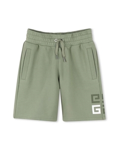 Шорты с декором 4G Kids, зеленый Givenchy