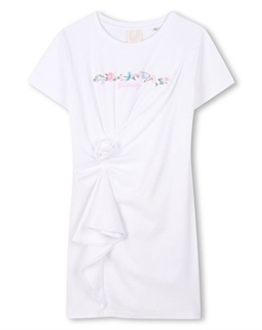 Платье-футболка с логотипом Kids, белый Givenchy