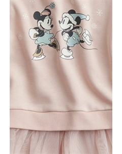 Платье свитшот с тюлевой юбкой, розовый H&m