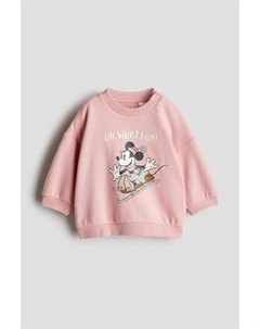 Толстовка с мотивным принтом, розовый H&m