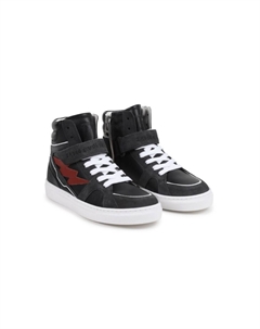 Кожаные кроссовки Kids, черный Zadig&voltaire