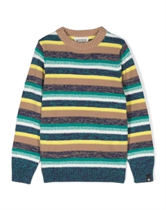 Джемпер в полоску, зеленый Scotch&soda