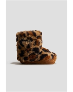 Пушистые тапочки на мягкой подошве, бежевый H&m