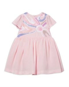 Платье с отделкой из мармо Junior, розовый Pucci