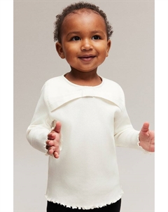 Рубашка из джерси с бантом, белый H&m