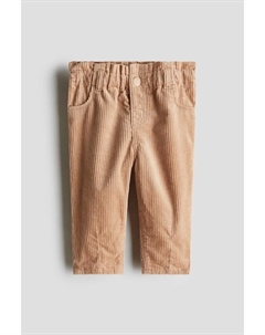 Брюки из хлопкового вельвета, бежевый H&m