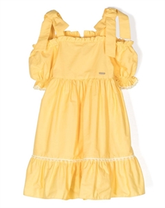 Платье с бантами и оборками, желтый Patachou