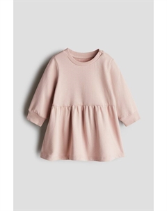 Хлопковое платье толстовка, розовый H&m