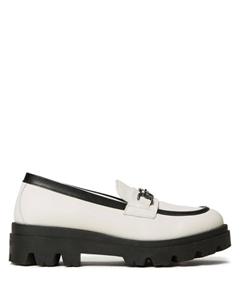 Кожаные мокасины Oval T Kids, белый Twinset