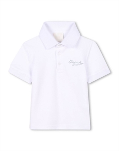Рубашка поло с вышитым логотипом Kids, белый Givenchy