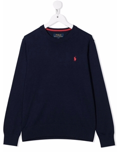 KIDS джемпер с вышитым логотипом, синий Polo ralph lauren