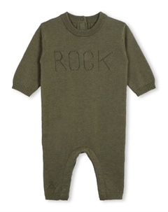 Комбинезон с перфорацией из камня Kids, зеленый Zadig&voltaire