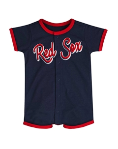 Темно-синий комбинезон для младенцев Boston Red Sox Power Hitter Outerstuff
