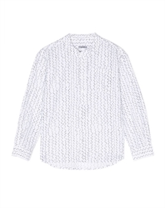 Рубашка с длинными рукавами и волнистым принтом, белый Kindred