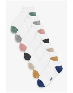 7 пар носков с высоким содержанием хлопка, белый Next