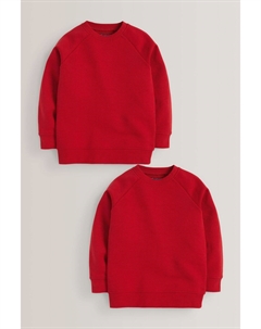 Школьный свитер с круглым вырезом, красный Next