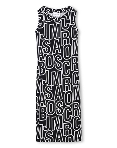 Платье без рукавов с логотипом, черный Marc jacobs kids
