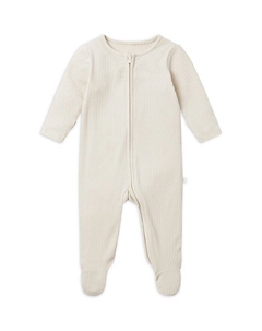 Унисекс Пижама-футболка Clever на молнии - для малышей, слоновая кость/кремовый Mori