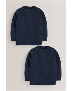 Школьный свитер с круглым вырезом, синий Next