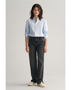 Оксфордская рубашка Shield с логотипом, синий Gant