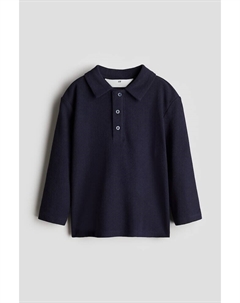 Рубашка поло с длинными рукавами, синий H&m
