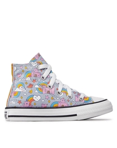 Кеды Ctas Hi 372943C Lt Armory Blue/beyond Pink, синий Converse