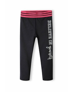 Леггинсы FOIL PRINT, цвет black pink Minoti