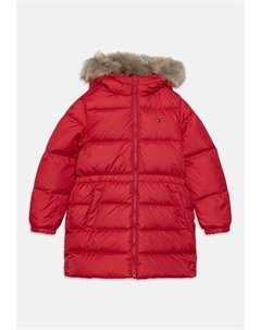 Пуховое пальто LONG WAISTED, розовый Tommy hilfiger