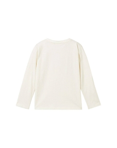 Топ с длинными рукавами MIT WENDEPAILLETTEN, белый Tom tailor