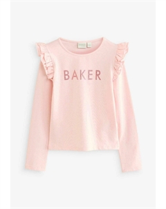 Топ с длинными рукавами GRAPHIC FRILL 3 PACK- REGULAR FIT, розовый Baker by ted baker