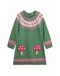 Платье-джемпер TOADSTOOL FAIR ISLE-REGULAR FIT, зеленый Jojo maman bébé